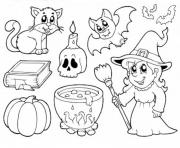 Coloriage halloween enfants simple