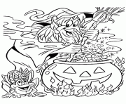 Coloriage soricere halloween mijotte