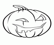 Coloriage citrouille halloween pour petit