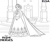 Coloriage princesse elsa reine des neiges