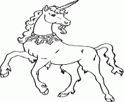 Coloriage licorne dessin mignon 63