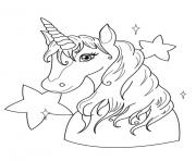 Coloriage licorne kawaii 23