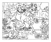 Coloriage licorne kawaii 38