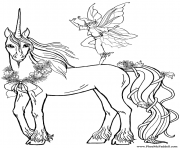 Coloriage licorne kawaii 29