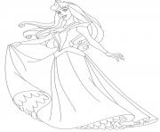 Coloriage aurore princesse 74