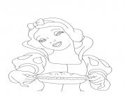 Coloriage blanche neige princesse 269