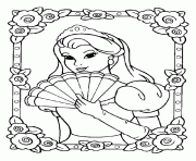 Coloriage disney princesse 41