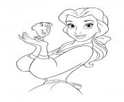 Coloriage belle et la bete princesse 221