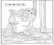 Coloriage raiponce princesse 44