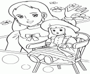 Coloriage princesse sarah 6