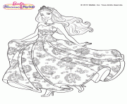 Coloriage princesse barbie