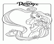 Coloriage princesse disney raiponce 2