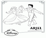 Coloriage princesse disney ariel 2