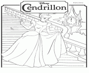 Coloriage princesse disney cendriollon