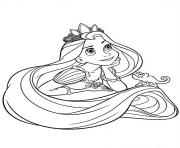 Coloriage princesse raiponce 18529