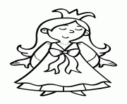 Coloriage petite princesse