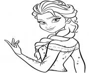 Coloriage la princesse elsa