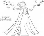 Coloriage princesse elsa