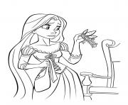 Coloriage princesse raiponce 10976