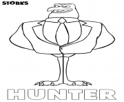 Coloriage cigognes et compagnie Hunter film