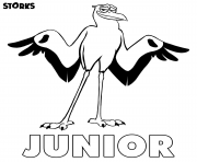 Coloriage cigognes et compagnie junior