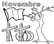 Coloriage novembre