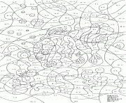 Coloriage magique ce2 ce1 soustraction 35