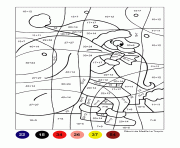 Coloriage magique papa noel