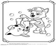 Coloriage les chiens samusent pat patrouille