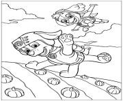 Coloriage pat patrouille parachute