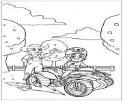 Coloriage pat patrouille quad