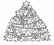 Coloriage sapin de noel 1