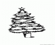 Coloriage sapin de noel 37