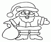 Coloriage pere noel biscuit