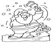 Coloriage pere noel 3