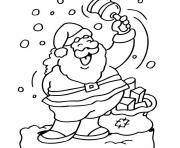 Coloriage pere noel 11