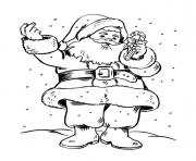 Coloriage pere noel 18