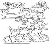 Coloriage pere noel 186