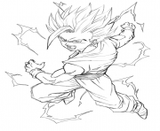 Coloriage dragon ball z 99