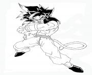 Coloriage dragon ball z 133