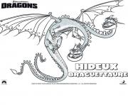 Coloriage dragons le film dragon hideux