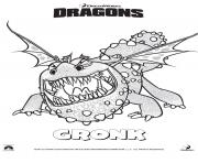 Coloriage dragons le film gronckle