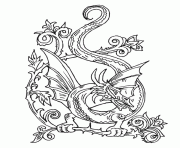 Coloriage dragon 14