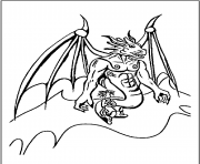 Coloriage dragon 80