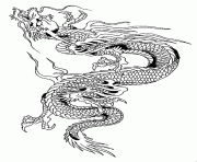 Coloriage dragon chinois