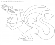 Coloriage dragon 222