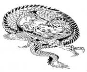 Coloriage dragon chinois 5