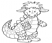 Coloriage dragon enfants facile