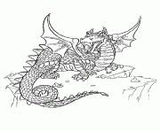 Coloriage dragon 70