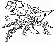 Coloriage bouquet de fleurs